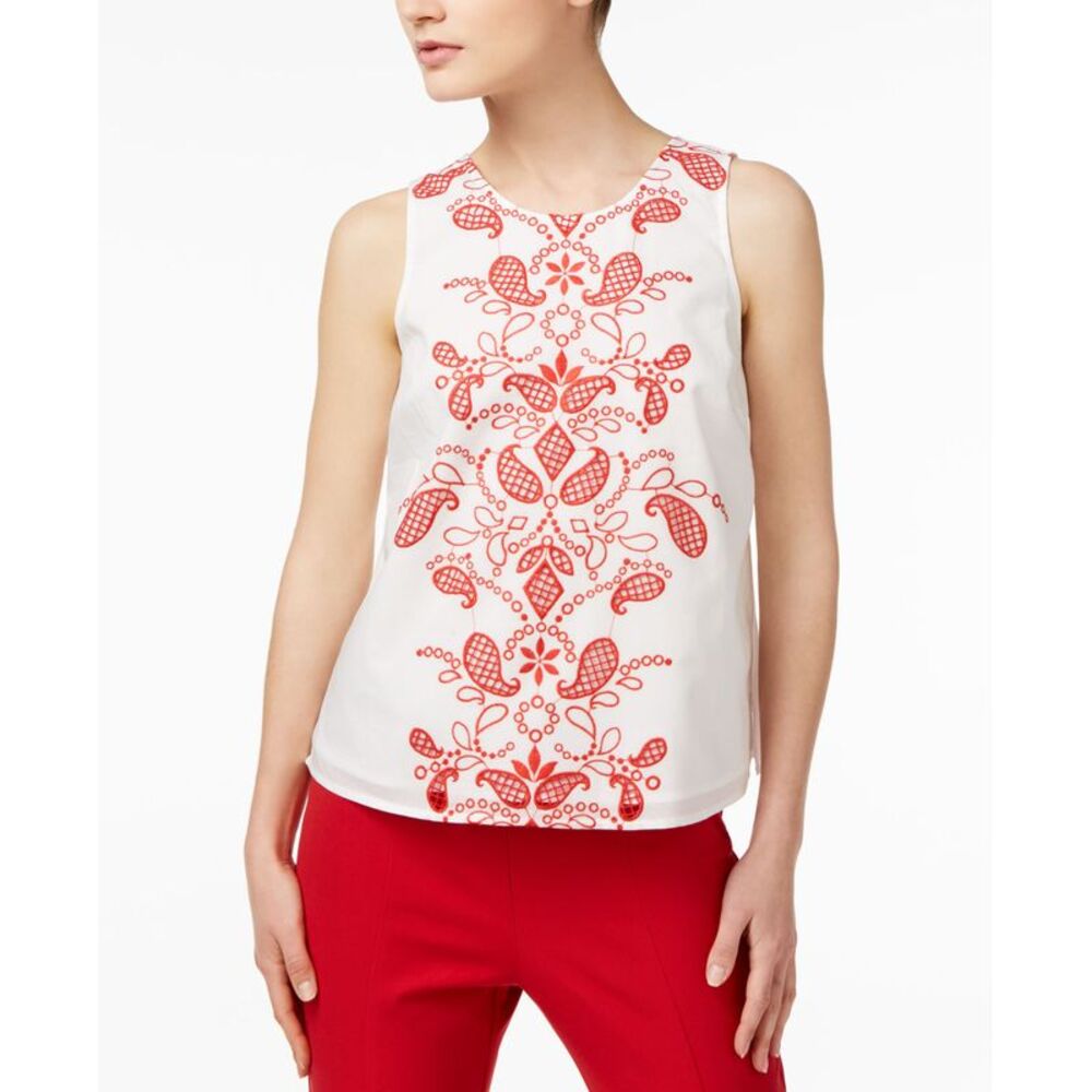 Maison Jules Cotton Embroidered Top